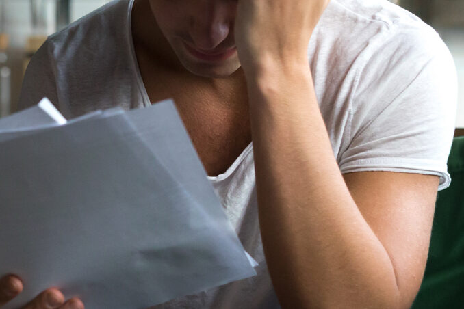 La propria casa viene messa all'asta